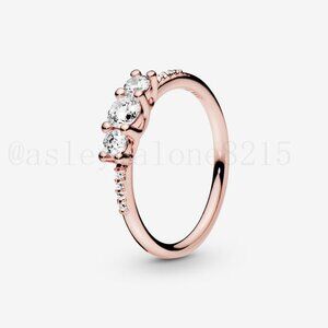 Pandora Clear Three-Stone Ring